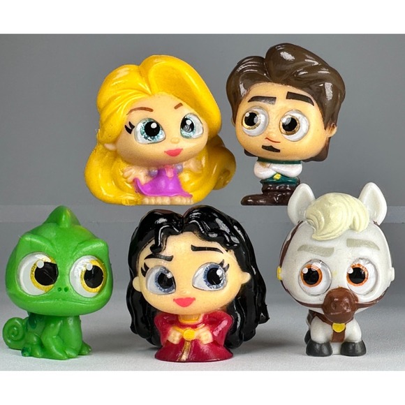 Disney Other - Disney Doorables TANGLED Series 4 Complete Set of 5 Rapunzel Flynn Rider Maximus